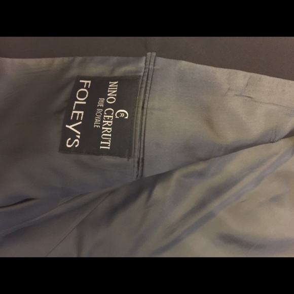 Nino Cerruti vtg double breasted boyfriend coat dark black vintage medium weight - Picture 10 of 10